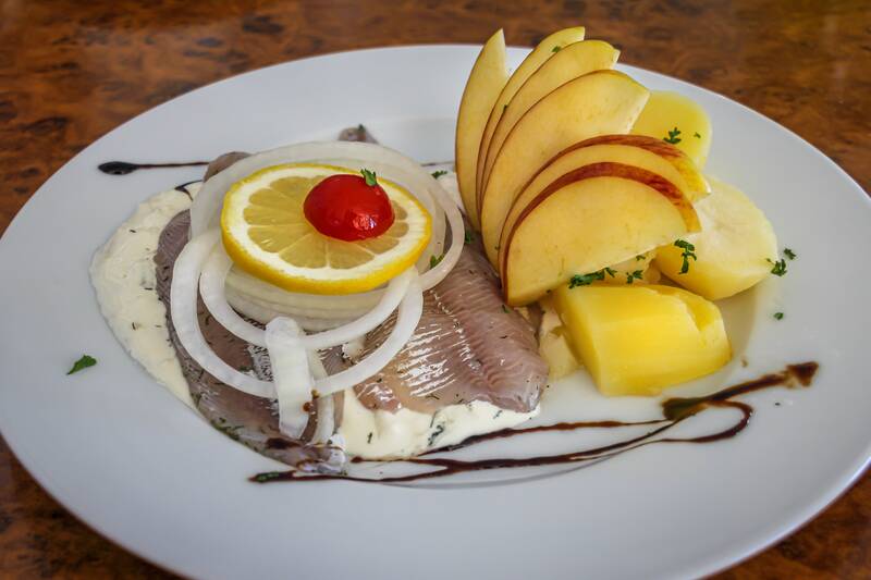 herring, dish, menu